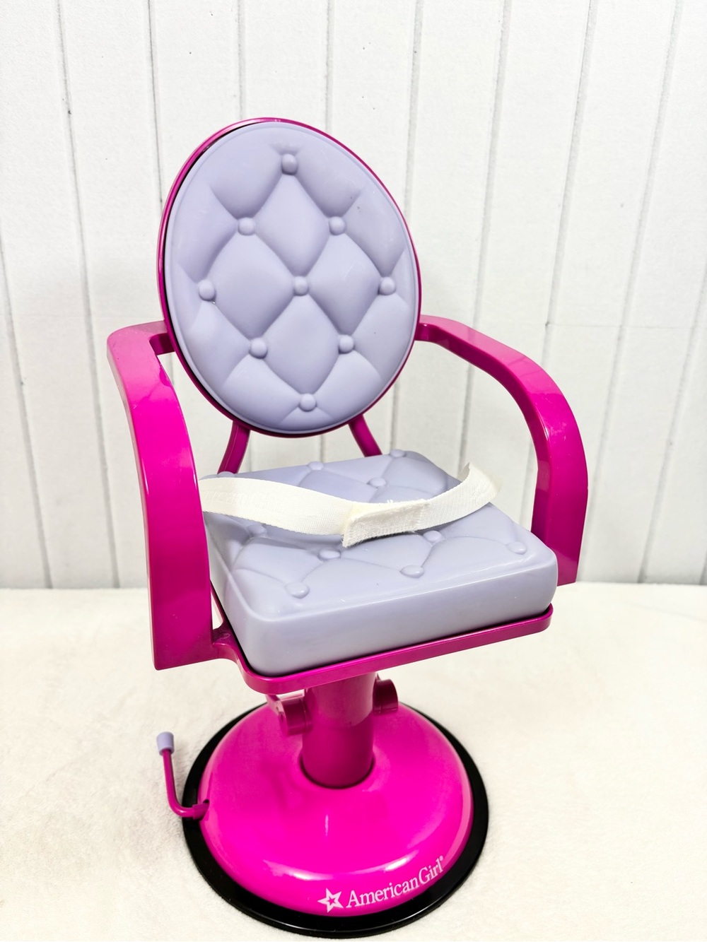 American Girl Truly Me Doll Beauty Salon Chair Purple Pink Hair Salon Seat